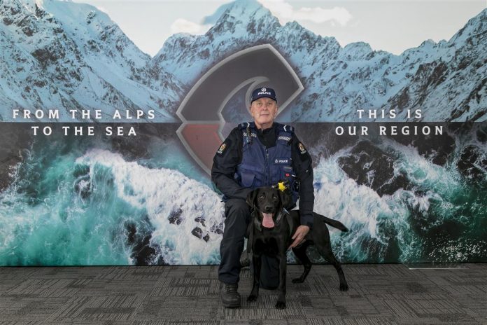 Senior Constable Bruce Lamb and Luther