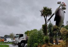 Hook being made for statue