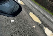 ‘Knee-deep’ potholes damage newly rebuilt stretch of highway